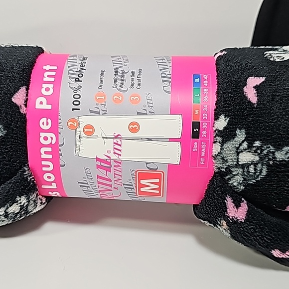 Carnival NWT Intimates, Medium, Ladies Lounge Pants, Multi-Color, Bunnies Design - Picture 5 of 7